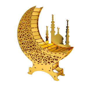 Nouvelle décoration acrylique eid mubarak assemblée en or de haute qualité à la mode pour la maison - Product Image 6