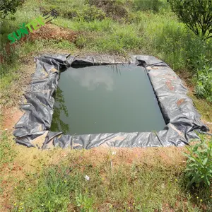HDPE橡胶池塘衬垫保护性底层柔性预切割池塘衬垫，用于水花园、锦鲤池塘、溪流
