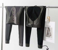 Legging sculptant taille haute respirant sans couture très élastique, effet push-up fessier, color block, disponible en XXL