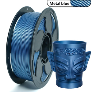 Metal Silk PLA PETG 1.75mm 1kg 2.2lbs <b>3D</b> <b>Printer</b> <b>Filament</b> <b>Plastic</b> Spool Metal Color - Product Image 1