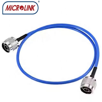 Câble coaxial RF 50 ohms de type N vers RP-SMA RG402, pigtail, corps en laiton, isolation PTFE, cordon de raccordement pour antenne WiFi