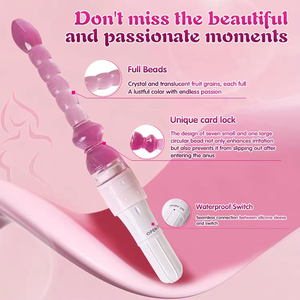 Flexible 7 Bead Anal <b>Vibrator</b> Prostate Stimulator Sex Toy for Men Women Couples-Anal Beads Butt Plug - Product Image 5