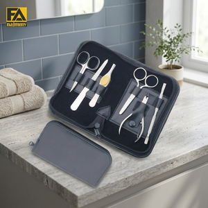 6 In 1 Stainless Steel Nail <b>Kit</b> <b>Manicure</b> Tool Set Portable Bag Classic Style High Quality Customized <b>Manicure</b> Instruments - Product Image 2