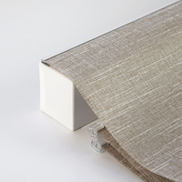 Persianas Romanas Motorizadas Personalizadas Hechas a Medida, Cortinas Eléctricas para Ventanas, Riel de Aluminio, Batería Recargable Integrada