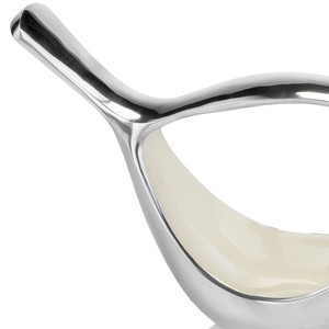 HMS 11 \ "di lusso in alluminio argento tamponato scultura da tavolo ornamento di arte moderna fatto a mano per decorazioni natalizie - Product Image 3