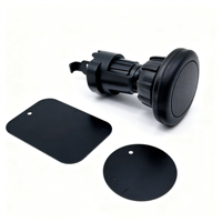 Support de téléphone universel magnétique 3-en-1 pour grille d'aération de voiture avec ventouse télescopique