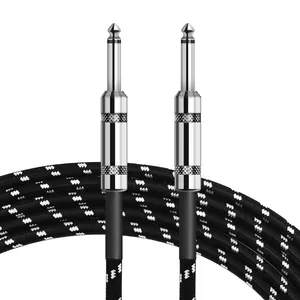 Professional Guitar Cable 1/4 Inch Instrument Cable Noise Free and Super Durable Guitar Right Angle