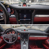 PINDUN 2012-2019 Baru untuk 911 Carrera 991 Pengganti Konsol Stopwatch Jam Dashboard Warna Hitam Merah Putih Kuning
