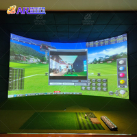 Système de simulateur de golf infrarouge personnalisé écran d'interaction par projection intérieure populaire aide à la formation du fabricant
