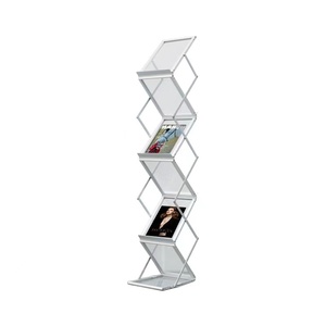 Promosi <span class=keywords><strong>Display</strong></span> Literatur Sisi Ganda Rak <span class=keywords><strong>Display</strong></span> Lipat A4 Tempat Brosur 6 Lapisan Saku Berdiri Portabel - Product Image 1