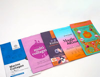 Sacs d'emballage personnalisés de qualité alimentaire, pochettes verticales refermables à fermeture éclair en plastique Mylar Doypack pour poudre, suppléments, collations et bonbons