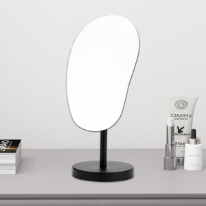 Miroir de Maquillage de Bureau HD Argenté Simple et Personnalisable, Rotatif et Réglable, <span class=keywords><strong>pour</strong></span> <span class=keywords><strong>Coiffeuse</strong></span> et Usage Domestique - Product Image 1