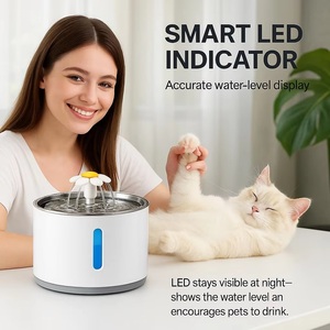 Fontaine à eau automatique en acier inoxydable écologique de 2,4 L avec système de filtration triple pour chien de tous âges - Product Image 3