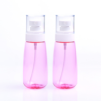 Flacon pulvérisateur vide en plastique, bouteille pour cheveux, Lotion et crème, soins de la peau, rond, PETG, 80/100ml, 1 pièce