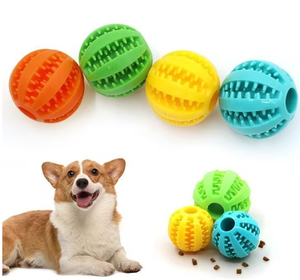 टी. पी. आर. डॉग बॉल टॉय भोजन को रोकता है, जो खाद्य सामग्री को पीसने से रोकता है - Product Image 1