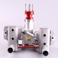 Nouveau moteur à essence RCGF 70cc bicylindre avec silencieux/allumage/bougie d'allumage pour avion modèle réduit RC