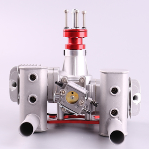 New RCGF 70cc Twin Cylinder Petrol/<b>Gasoline</b> Engine Dual Cylinder With Muffler/Igniton/Spark Plug for RC Model Airplane - Product Image 2