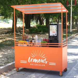 Outdoor Stall Shopping Mall Booth Mobile Dining Cart Food Festival Stand Portable Street Pizza Booth Mobile Ice Cream <b>Trolley</b> - Product Image 5