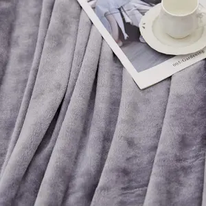 Cheap Fleece Blanket Microfiber Throw Fleece Bed Blanket Wholesale Cheap Solid Color Flannel Blanket Summer Blanket