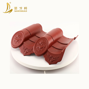 Tuiles de toit traditionnelles espagnoles de style chinois, faciles à installer, pour bâtiments - Product Image 1