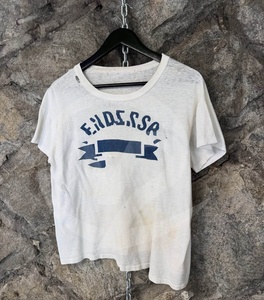 Boxy White Summer Heavyweight Distressed T-shirts Pour Hommes Print Slub Cotton <strong>Cropped</strong> <strong>Top</strong> Short Sleeve Casual T Shirts <strong>for</strong> <strong>Men</strong> - Product Image 1