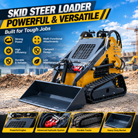 Harga Pabrik Skid Steer Crawler Front End Loader Kecil Dengan Mesin Impor Skid Steer Loader Dengan Track