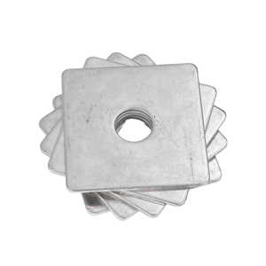 Acier à haute teneur en carbone carré, zingué, M6 M12 M14 M16 M18 M20 avec trous - Product Image 2
