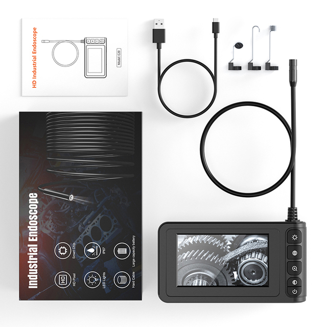 Factory 4.3 Inch Sewer Line Borescope Snake Camera for Pipe Inspection Endoscope Camera