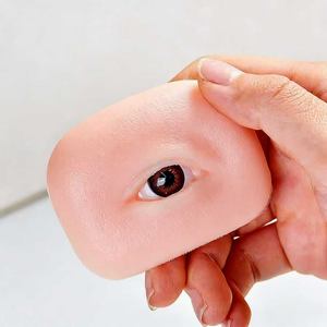 Molde para Pestañas, Patrón de Cejas, Modelo de Ojo, Plástico Blando para Práctica de Injerto de Pestañas, para Salón de Belleza - Product Image 1