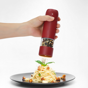 LED Light Adjustable Coarseness Automatic <b>Pepper</b> Mills USB Charging Spice Set - Product Image 2