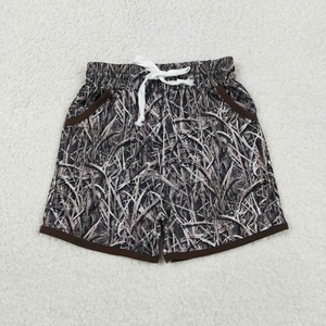 Pantalones cortos informales transpirables con estampado de pato y cintura elástica con cordón y bolsillos para bebés y niños pequeños, ropa de verano - Product Image 3