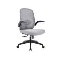 Chaise de bureau moderne et confortable à dossier mi-haut en maille, pivotante et réglable, pour ordinateur, idéale pour le bureau et la maison