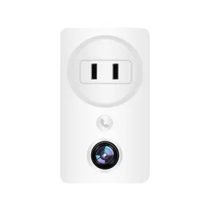 1080P Indoor wifi Smart Home Camera Multifunctional plug Wall Socket Camera