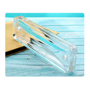 Mảnh thủy tinh trang trí treo Dải mỏng khối gạch thủy tinh với lỗ cho sàn màn hình trang trí tốt nhất rắn treo gạch thủy tinh - Product Image 1