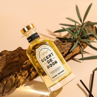 Diffuseur à bâtonnets en verre de luxe 100 ml en gros, écologique, longue durée, pour huiles essentielles, avec support d'étiquette personnalisée