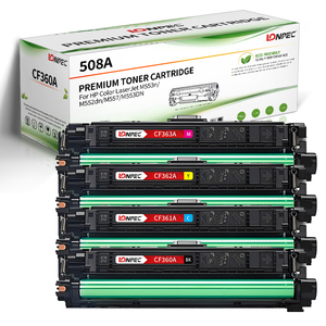 Cartouche de toner couleur Lonpec compatible 508A CF360A/Bk CF361A/C <span class=keywords><strong>CF362A</strong></span>/Y CF363A/M pour HP Enterprise M552/553 6000/5000 pages - Product Image 1