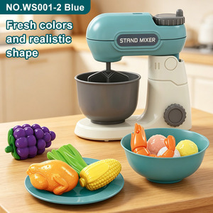 LEZA BABY Ensemble de cuisine éducatif pour enfants, jouet de simulation avec <span class=keywords><strong>grille</strong></span>-<span class=keywords><strong>pain</strong></span> et mixeur, ustensiles inclus, vente en gros à prix abordable - Product Image 4