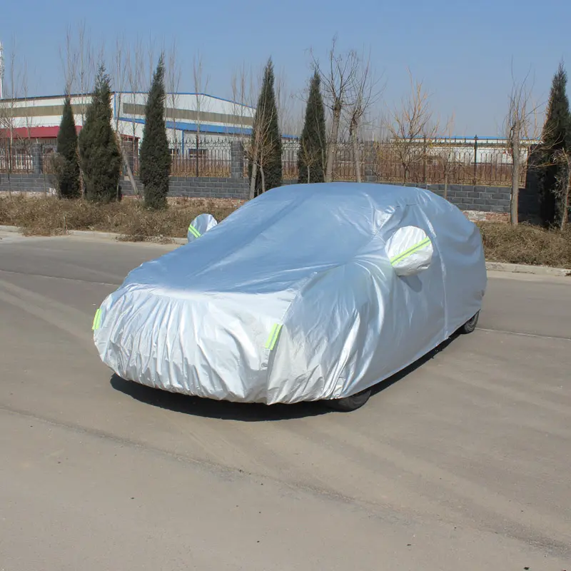 Conjunto de carro de proteção solar prata, carro especial personalizado à prova de água e poeira