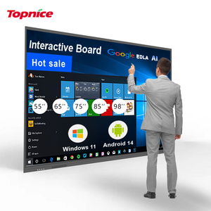Nhà Máy Giá 4K 65 75 85 98 118 Inch Màn Hình Cảm Ứng Đa Ngôn Ngữ LCD Bảng Thông Minh Tương Tác Hội Đồng Quản Trị <span class=keywords><strong>Android</strong></span> Bảng Tương Tác - Product Image 1