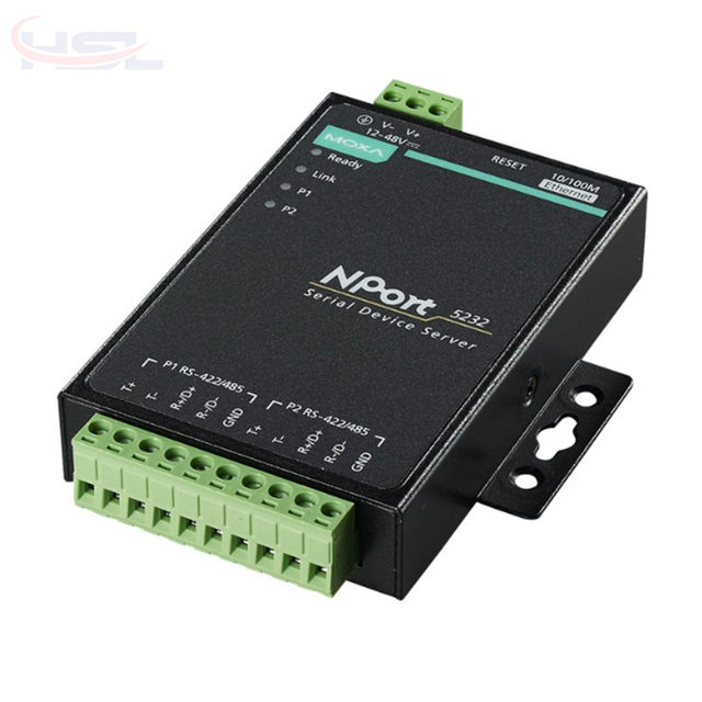 Nport 5232 2-port RS-422/485 device server, 0 to 55°C operating temperature Switch Industrial Control Original