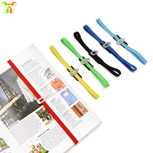 Marcadores de páginas con banda elástica de colores, separadores de lectura, punteros metálicos para tomar notas, marcadores de páginas con banda elástica como regalos - Product Image 4