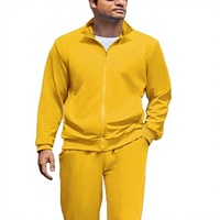 Setelan Olahraga Kasual Premium Pria Jaket Sport Modern Celana Jogger Tapered Pakaian Atletik Sehari-hari