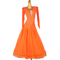 Offres Spéciales Nouveautés Bonne Qualité Performance Scène Salle De Bal Orange Matric Robes De Danse Romantique Vêtements De Danse