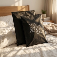 Sacs en plastique personnalisés avec fermeture éclair, mats et givrés, refermables, pour emballage de sous-vêtements et t-shirts avec logo imprimé sur mesure