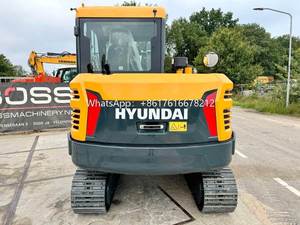 Nouvelle mini-excavatrice hydraulique sur chenilles Hyundai HX60 fabriquée en Corée du Sud, 5,67 tonnes, certifiée CE EPA, moteur Yanmar haute efficacité - Product Image 3