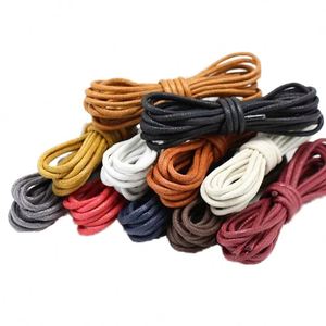 Lacets ronds imperméables en polyester ciré de 3 mm pour chaussures en cuir professionnelles – Vente en gros - Product Image 3