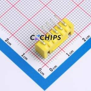 WAFER-HA2.54-6PWZ-H62 Wire-to-<b>Board</b> <b>Pin</b> Header Bent Lead Through Hole,P=2.54mm Connector 1x6P 2.5mm Right Angle Insert XHB - Product Image 2