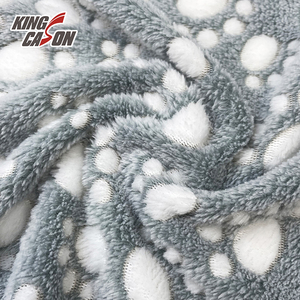 Kingcason-<span class=keywords><strong>tela</strong></span> de lana de Coral de una cara, tejido de punto urdimbre 100% poliéster, impresión personalizada, para uso general, venta al por mayor - Product Image 3