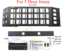 Panier de rangement pour accessoires Jimny 5 portes pour Suzuki Jimny Jc74 2025