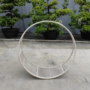 Nuova Sedia Sospesa Singola in Alluminio per Giardino e Patio, Altalena Circolare Colorata per Esterni - Product Image 1